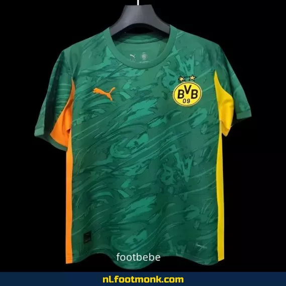 Borussia Dortmund Uit Shirt 2025-2026 - Groen Voetbalshirt | Officieel | Heren & Dames | Fanwear | Aanbieding