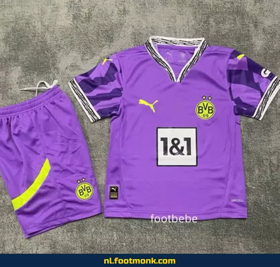 Borussia Dortmund Voetbalshirt Kinderen 2025-2026 – Paars | Officieel Voetbalshirt | Fanwear | Aanbieding