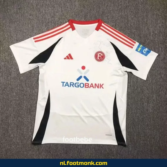 Dusseldorf 2024-2025 Uit Thuisshirt - Wit Voetbalshirt | Officieel | Heren & Dames | Fanwear | Aanbieding