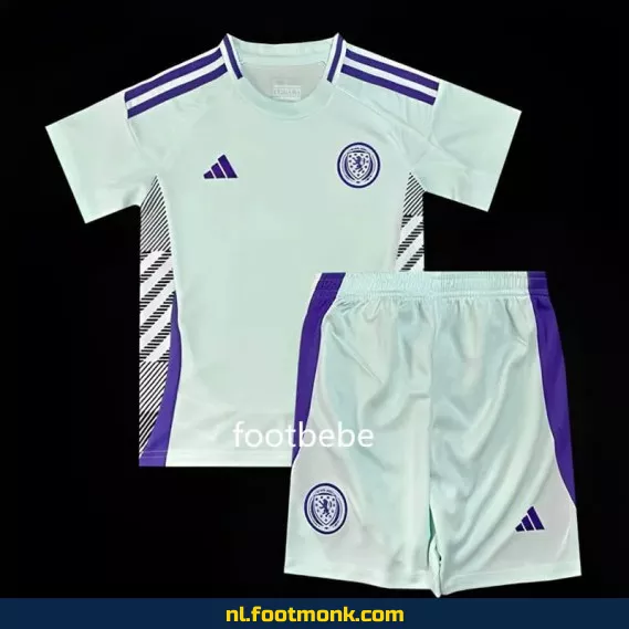 Schotland Voetbalshirt Kinderen 2024 Uit Thuistenue Wit – Officieel Voetbaltenue | Personaliseerbaar | Fanwear Aanbieding