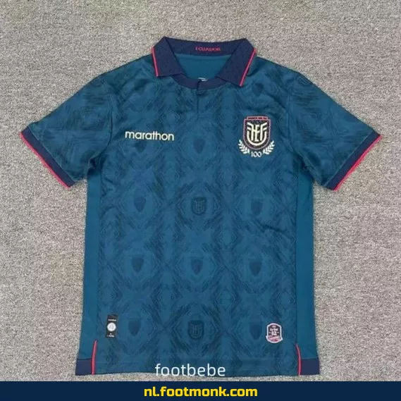 Ecuador 2025 Voetbalshirt - 100 Jaar Uit Shirt | Officieel Voetbalshirt | Heren & Dames | Personaliseerbaar