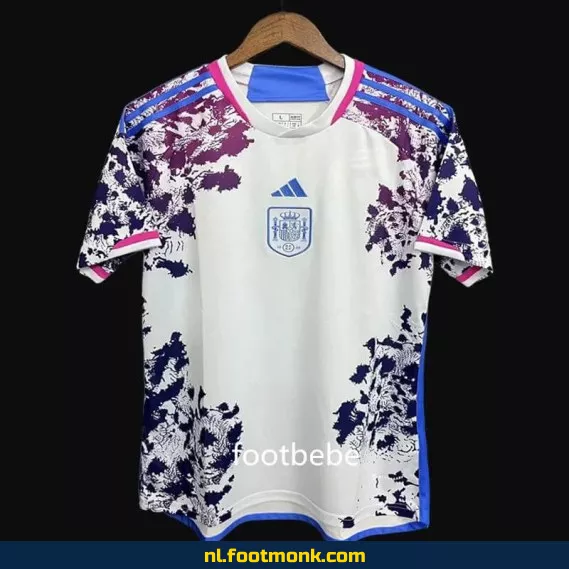 Spanje uit voetbalshirt 2023 - Wit - Officieel voetbalshirt voor heren en dames - Origineel voetbaltenue