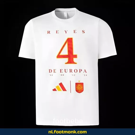 Wit Spanje Euro 2024 voetbalshirt - Officieel voetbaltenue | Voetbalshirts dames & heren | Fanwear aanbieding