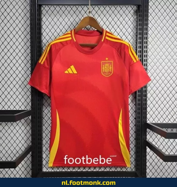 Spanje Thuisshirt Euro 2024 – Rood Voetbalshirt | Officieel & Origineel