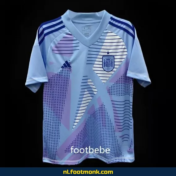 Spanje Euro 2024 keeperstrui blauw - Officieel voetbalshirt voor heren en dames