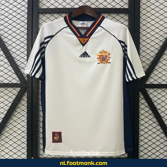 Retro Spanje Voetbalshirt 1998 - Uit Tenue - Officieel Vintage Voetbalshirt