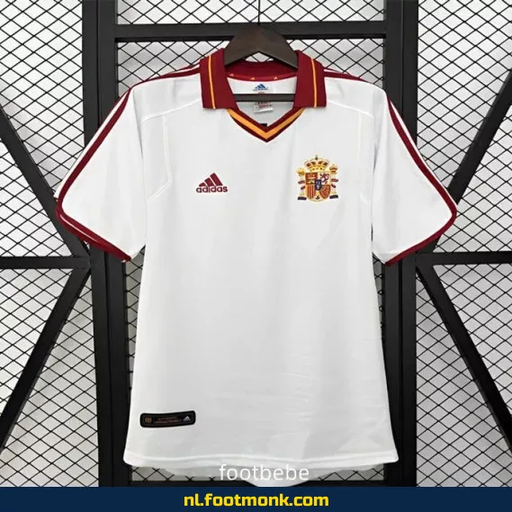 Retro Spanje Voetbalshirt 2000 - Uit Shirt - Vintage Voetbaltenue - Officieel Voetbalshirt