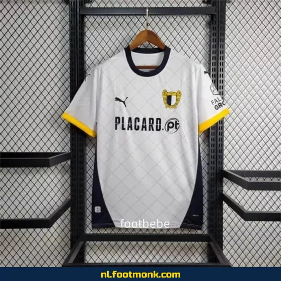 Officieel FC Famalicão Thuisshirt 2024-2025 - Wit Voetbalshirt voor Heren, Dames & Kinderen - Origineel Voetbaltenue met Optie tot Personalisatie
