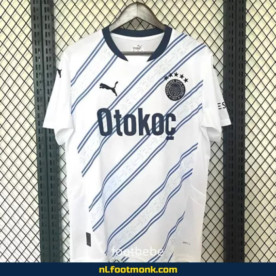 Fenerbahçe Uit Thuisshirt 2024-2025 - Wit Voetbalshirt | Officieel Voetbaltenue | Heren & Dames | Origineel & Authentiek | Bestel Online