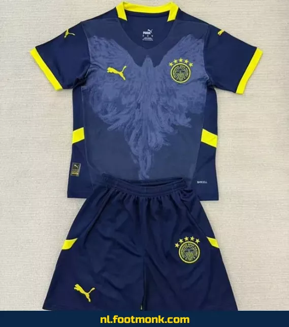 Fenerbahçe Kinder Voetbalshirt 2025-2026 – Blauw | Officieel Voetbalshirt voor Kinderen | Fanwear | Aanbieding