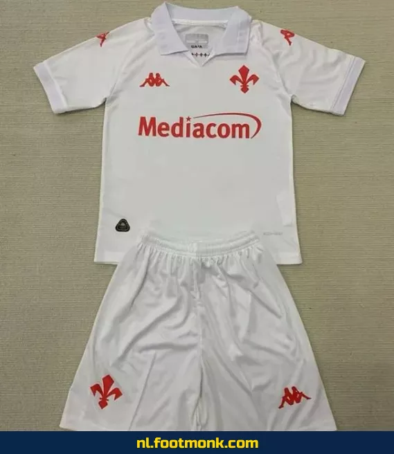 Fiorentina Uit Thuisshirt Kinderen 2024-2025 - Wit | Officieel Voetbalshirt | Voetbalshirt Kinderen Kopen