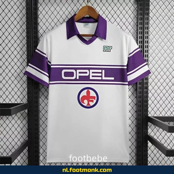 Fiorentina vintage voetbalshirt 1984-1985 - wit uit shirt - origineel retro voetbaltenue - exclusieve collectie