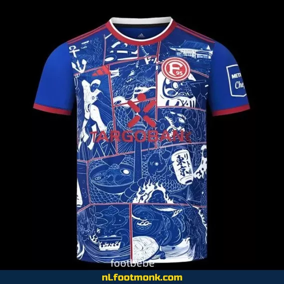 Fortuna Düsseldorf Voetbalshirt 2025-2026 - Blauw | Officieel Voetbaltenue | Fanwear | Heren & Dames | Personaliseerbaar