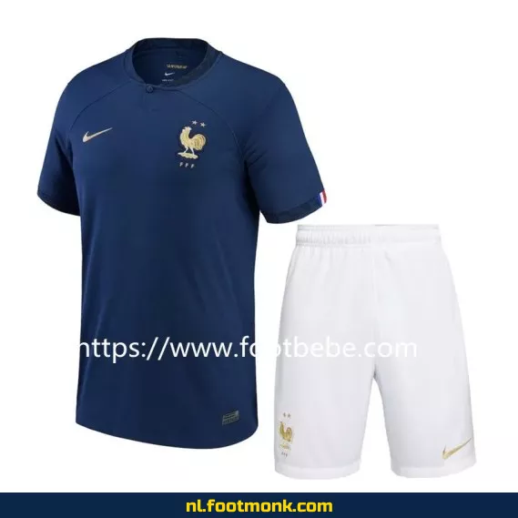 Frankrijk Thuisshirt Kinderen WK 2022 - Officieel Voetbalshirt | Voetbalshirt Kinderen Kopen
