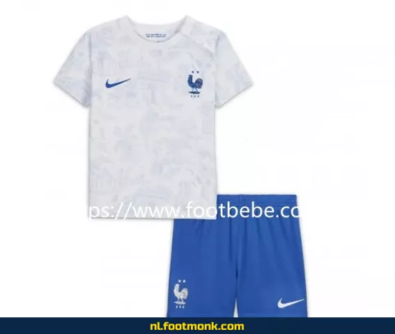 Frankrijk WK 2022 Uit-shirt voor kinderen - Officieel voetbalshirt | Voetbalshirt kinderen | Goedkope voetbalshirts online