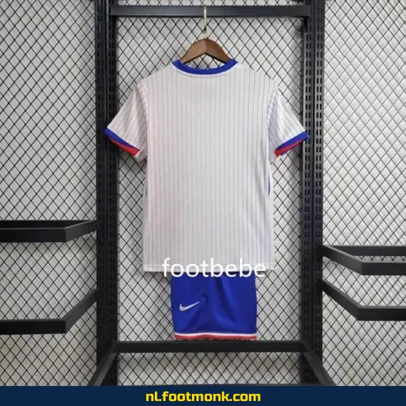 Frankrijk uit voetbalshirt kinderen 2024 – Wit officieel EK tenue – Koop origineel voetbalshirt