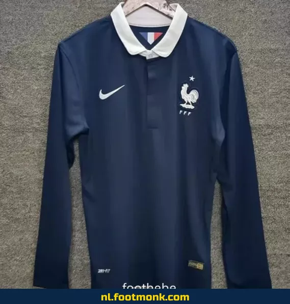 Frankrijk Vintage Voetbalshirt 2014 Thuis - Lange Mouwen