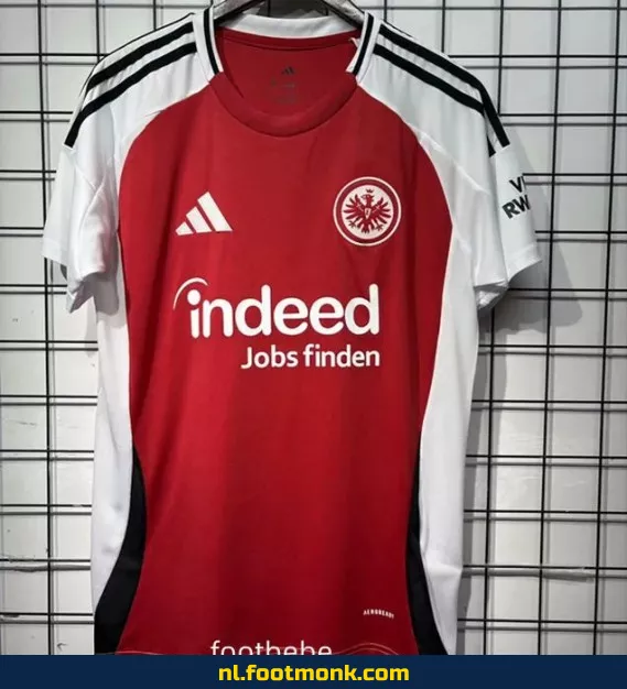 Frankfurt Thuisshirt 2025/2026 | Officieel Voetbalshirt | Dames & Heren | Personaliseerbaar | Snelle Levering