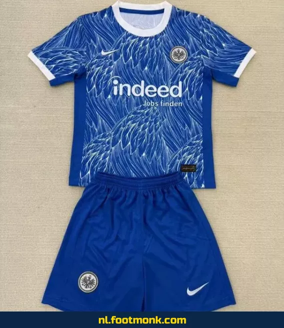Frankfurt Voetbalshirt Kinderen 2025-2026 Blauw – Officieel Voetbaltenue, Personaliseerbaar