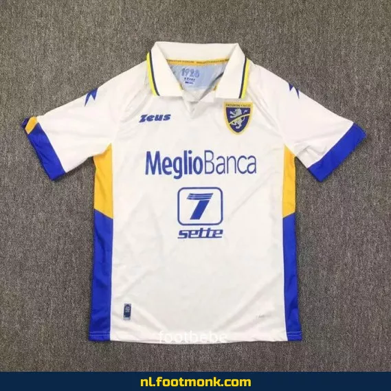 Frosinone Calcio Uit Thuisshirt 2024-2025 - Wit Voetbalshirt voor Supporters - Officieel Voetbaltenue - Heren, Dames & Kinderen