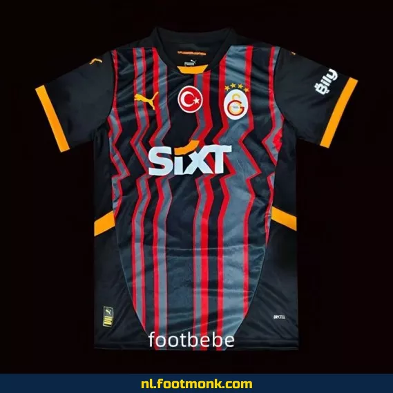 Galatasaray 2024-2025 Derde Tenue Voetbalshirt - Zwart | Officieel Voetbalshirt | Voetbalshirts Dames & Heren | Fanwear