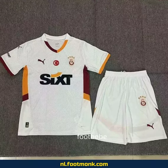 Galatasaray Uit Thuisshirt Kinderen 2024-2025 - Wit | Officieel Voetbalshirt | Voetbalshirt Kinderen | Fanwear | Aanbieding