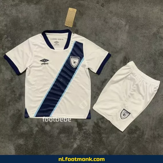 Guatemala Kinder Voetbalshirt 2025-2026 – Wit | Officieel Fanwear | Personaliseerbaar