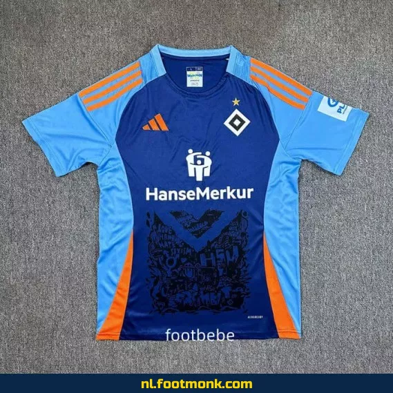 HSV Voetbalshirt 2025-2026 – Blauw – Officieel Voetbaltenue – Heren/Dames/Kinderen – Fanwear Aanbieding