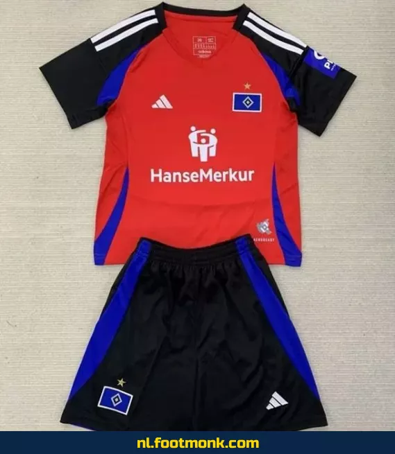 HSV Kinder Voetbalshirt 2024-2025 Derde Tenue – Officieel Voetbaltenue voor Jongens en Meisjes | Fanwear | Origineel en Aanbieding