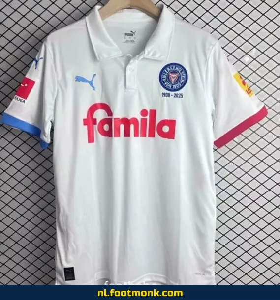 Holstein Kiel Thuisshirt 2025/2026 | Officieel Voetbalshirt | Dames & Heren | Fanwear | Personaliseerbaar