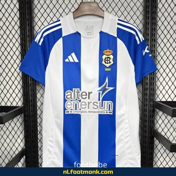 Recreativo Huelva Thuisshirt 2024-2025 – Officieel Voetbalshirt | Origineel Voetbalshirt Kopen | Voetbalshirts Dames & Heren
