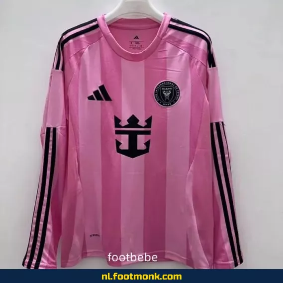 Inter Miami 2025-2026 Thuisshirt Lange Mouwen – Officieel Voetbalshirt