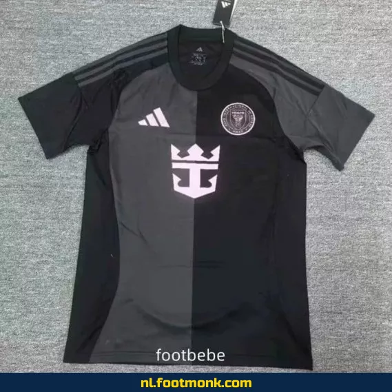 Inter Miami uit-shirt 2025-2026 - Zwart voetbalshirt voor heren en dames | Officieel voetbaltenue | Fanwear | Aanbieding