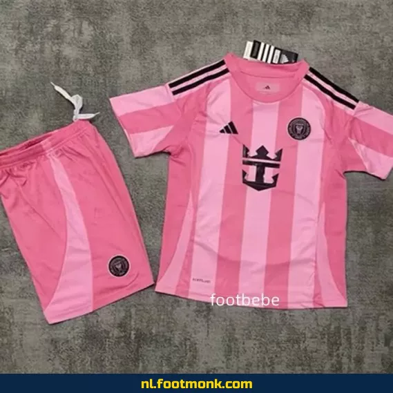 Inter Miami Thuisshirt Kinderen 2025-2026 – Roze Voetbalshirt | Officieel | Personaliseerbaar