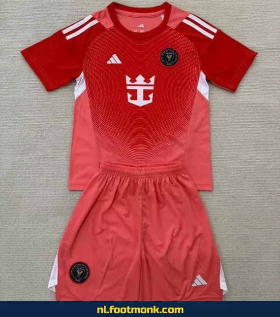 Inter Miami Kinder Voetbalshirt 2025-2026 - Rood | Officieel Voetbalshirt | Voetbalshirt Kinderen | Fanwear