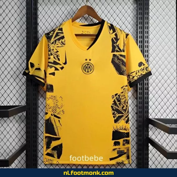 Inter Milan 2024-2025 Derde Tenue Geel Voetbalshirt – Officieel, Aanbieding, Personaliseerbaar