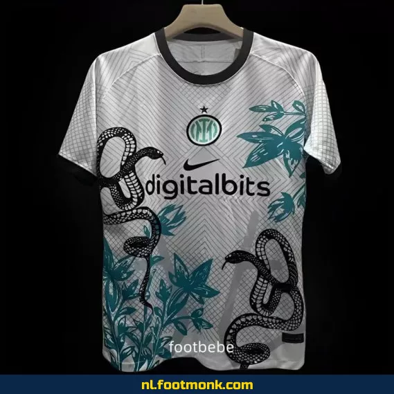 Inter Milan Japan Nature Voetbalshirt 2024-2025 - Wit - Officieel Voetbalshirt - Heren/Dames/Kinderen - Origineel & Authentiek