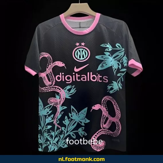 Inter Milan Japan Nature Voetbalshirt 2024-2025 - Zwart - Officieel Voetbalshirt - Heren/Dames/Kinderen - Fanwear Aanbieding