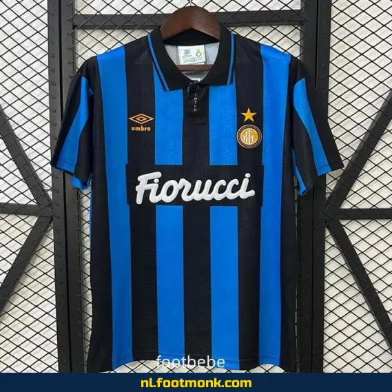 Inter Milan Vintage Voetbalshirt 1992-1993 Thuistenue - Officieel Retro Voetbalshirt