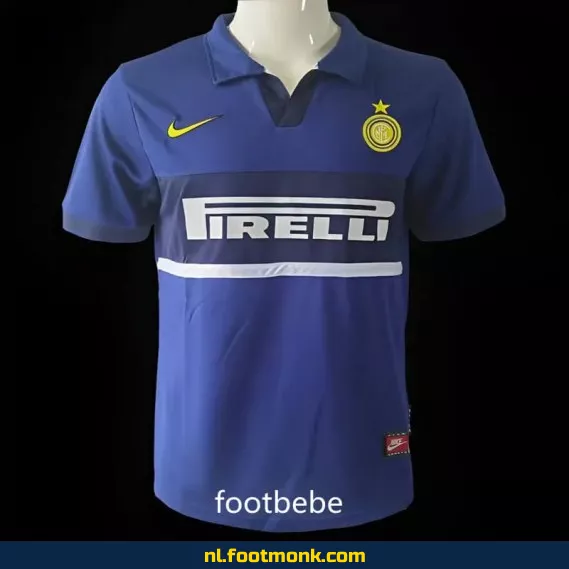 Inter Milan Vintage Voetbalshirt 1998-1999 Derde Tenue - Blauw | Officieel Retro Shirt | Voetbalshirt Kopen