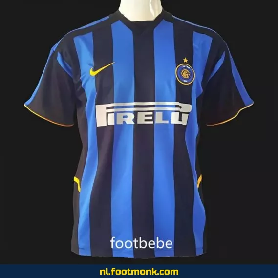 Inter Milan Vintage Thuisshirt 2002-2004 - Officieel Voetbalshirt | Retro Voetbalshirt | Voetbalshirt Dames/Heren