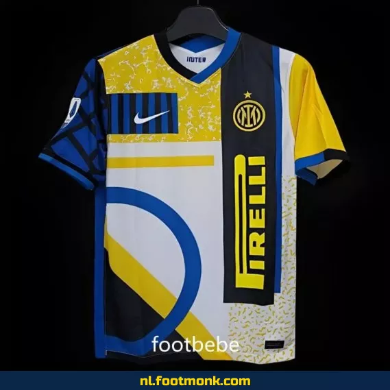 Inter Milan Vintage Voetbalshirt 2020-2021 (Uit Shirt) – Officieel Retro Voetbalshirt voor Supporters – Heren en Dames