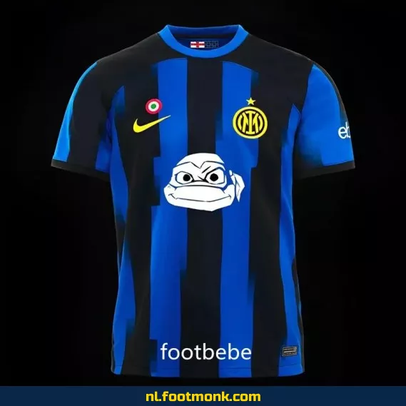 Inter Milan Thuisshirt 2024 – Officieel voetbalshirt met Ninja Turtles print – Voetbalshirts voor heren, dames en kinderen