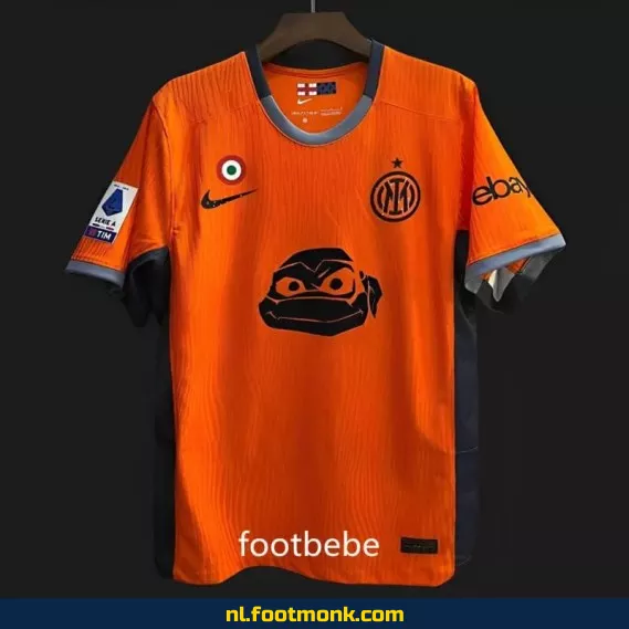 Inter Milan Ninja Turtles Voetbalshirt 2024 - Orange | Officieel Voetbalshirt | Heren & Dames | Aanbieding