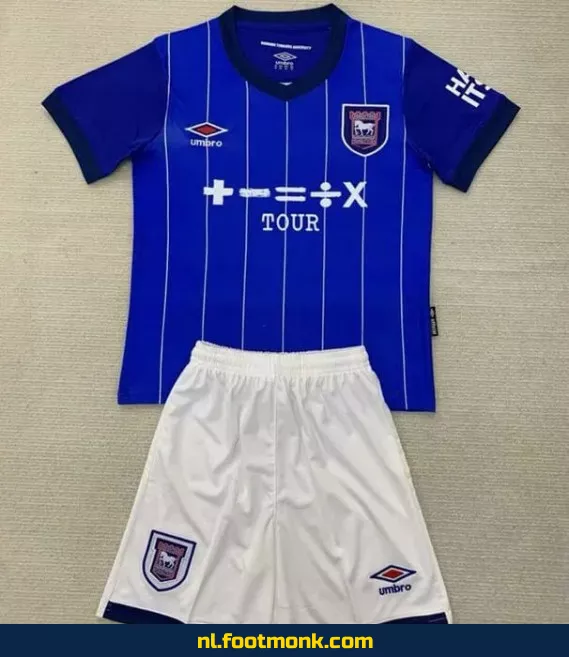 Ipswich Town Thuisshirt Kinderen 2024-2025 – Officieel Voetbalshirt | Blauw | Fanwear | Personaliseerbaar