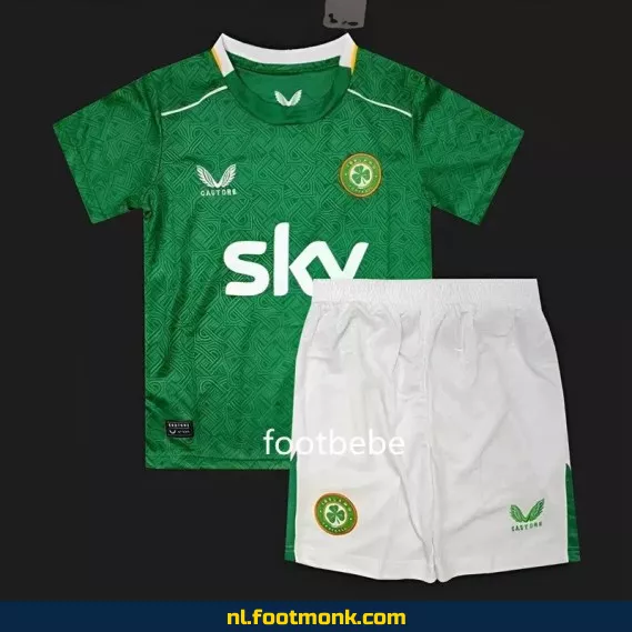 Iers voetbalshirt kinderen 2024 - thuis groen - officieel voetbalshirt