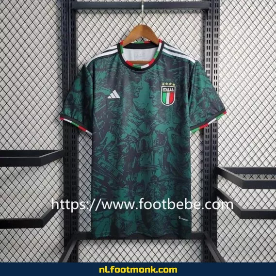 Speciaal editie Italië voetbalshirt 2023-2024 - Groen | Officieel voetbaltenue | Fanwear aanbieding