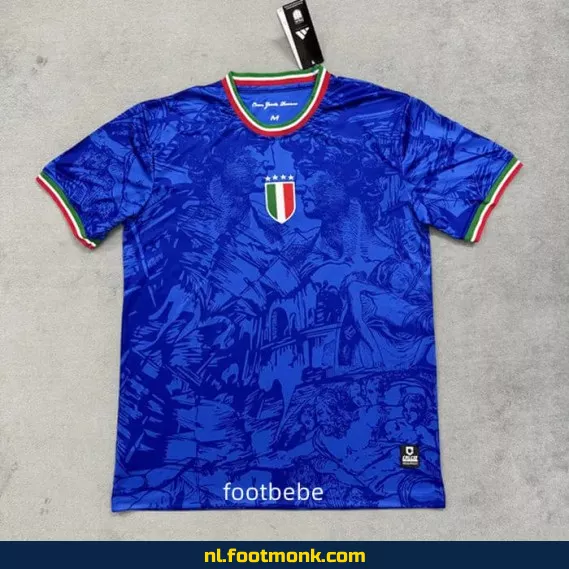 Italië 2024-2025 speciaal editie blauw voetbalshirt – Officieel voetbaltenue | Koop online