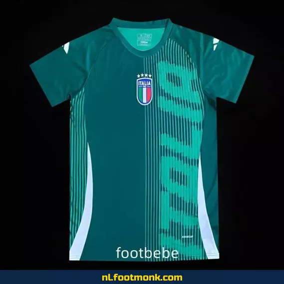 Italië 2024-2025 trainingsshirt groen - Officieel voetbalshirt | Voetbalshirt kopen online