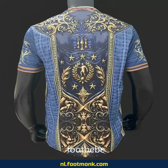 Speciale editie Italiaans voetbalshirt 2024 - Blauw | Origineel, exclusief & bedrukbaar